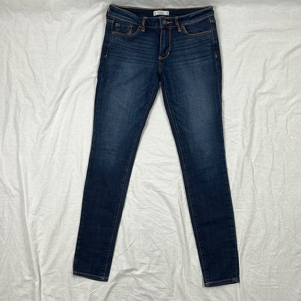 Abercrombie & Fitch High Rise Stretch Straight Leg Jeans W27 L31